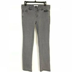 WHBM White House Black Market Women's Noir Slim Leg Gray‎ Denim Jeans Size 2